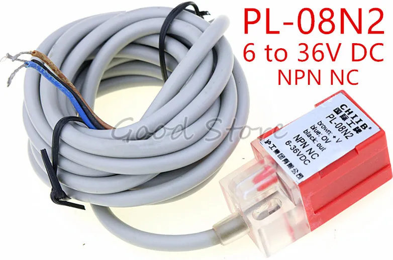 1 шт. PL-08N2 8 мм R DC NPN NC LP08 датчик приближения 17*17*35 корпус для индуктивного экрана |