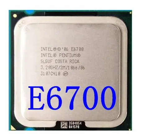 Пожизненная гарантия Pentium двухъядерный процессор E6700 3 2 ГГц 2M 1066 для настольного
