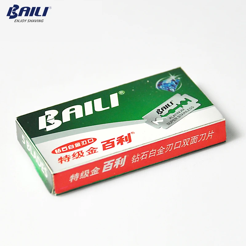 BAILI 20 шт. Безопасная бритва бритвенные лезвия супер острый Платиновый