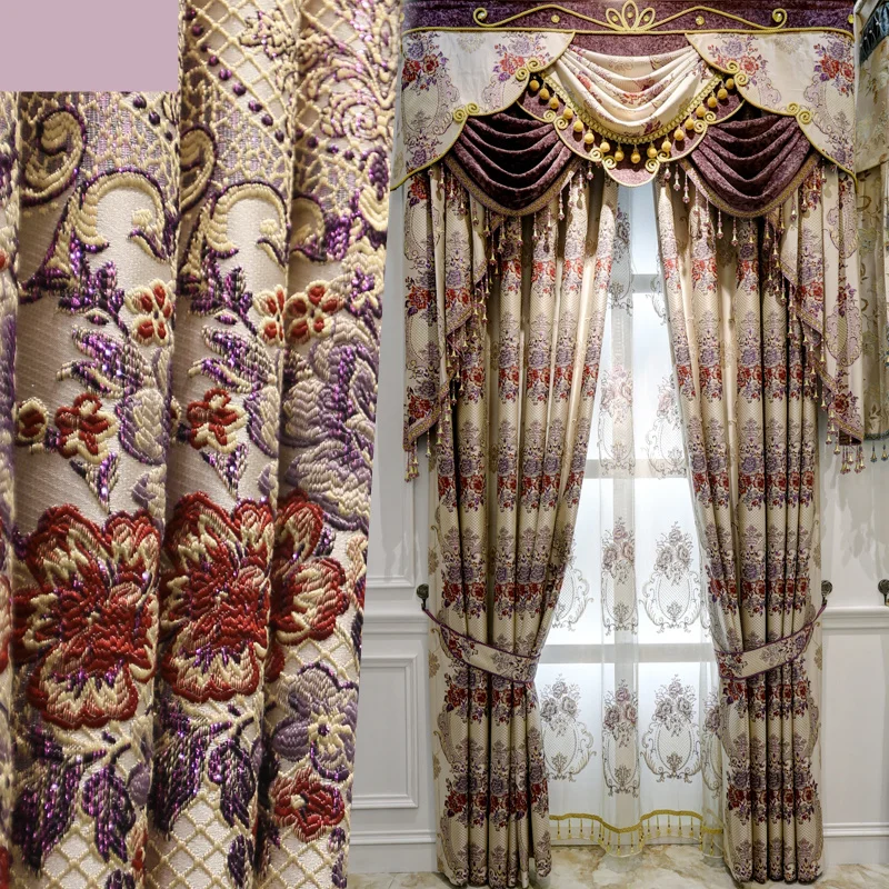 Занавески на заказ занавески в европейском стиле высококачественные роскошные
