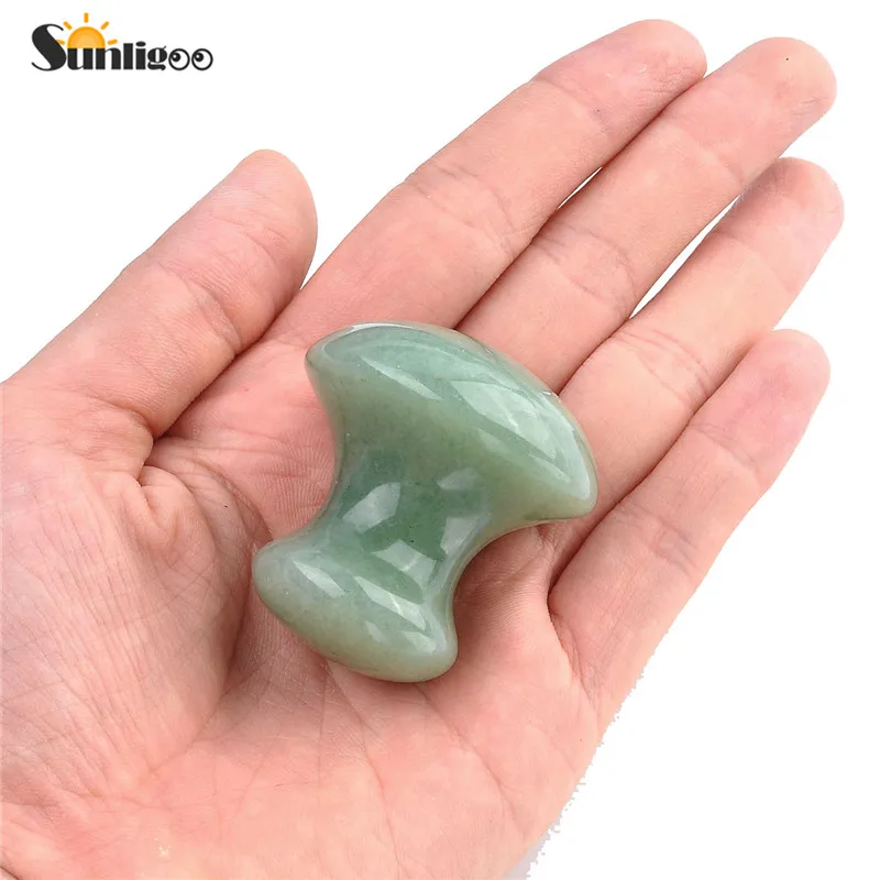 Sunligoo 1 шт. натуральный камень Gua Sha соскабливающий массажный инструмент доска