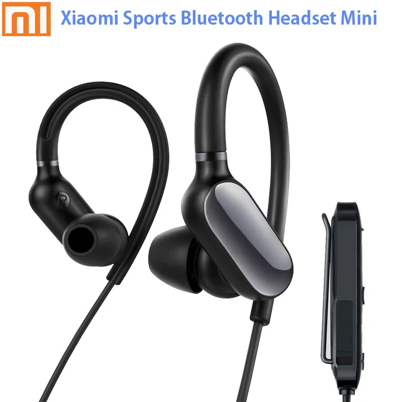 Оригинальная Xiaomi mi Спортивная Bluetooth гарнитура mi ni Bluetooth 4,1 музыка/Спорт вкладыши mi c IPX4 водонепроницаемые беспроводные наушники