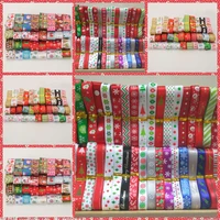 merry christmas ribbon 51020y pattern mixed sizestyle grosgrain and satin ribbon randomly for holiday decoration