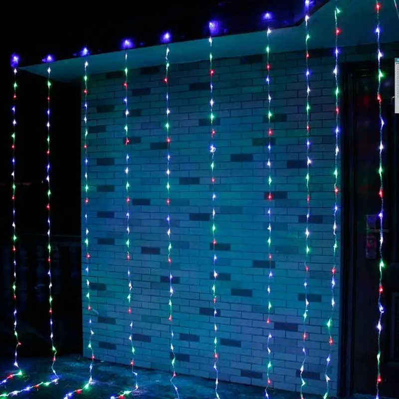 320LED лампы поток воды снег эффект занавес led Водопад свет шнура 3 м * f/Рождество