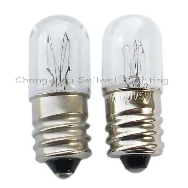 Миниатюрные лампочки для освещения E12 T13x34 110 В 5 Вт 7 10 шт. A106|miniature lamp bulbs|miniature