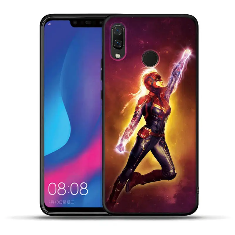 Чехол Marvel звездное небо для huawei Honor 20 Pro 10 9 9i 8 Lite 8X 8C 7A 7X V20 View 20 Черный силиконовый чехол Grrot Captain Coque