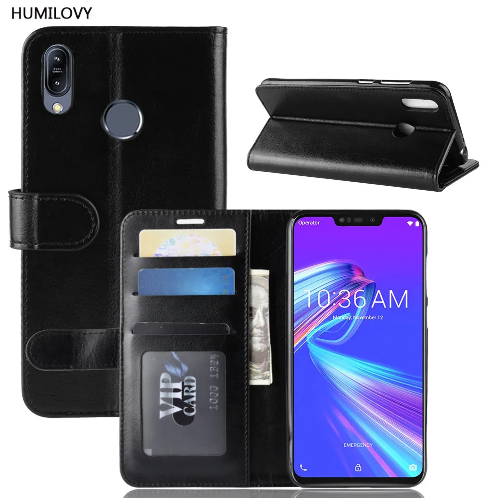 Чехол для Asus Zenfone Max M2 ZB633KL чехол кожаный бумажник откидной держатель карт