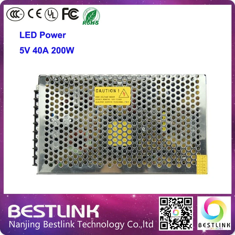 Бесплатная доставка CL выключатель питания для RGB светодиодный экран 5V40A200W LED