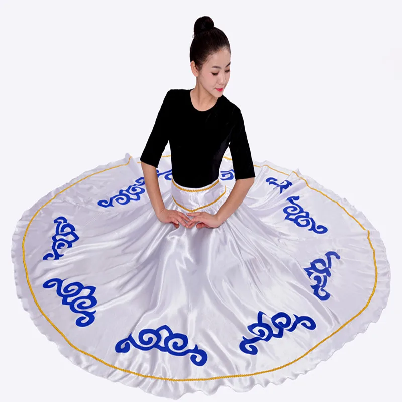 Новинка танцевальная юбка для фламенко взрослых танцевальный костюм