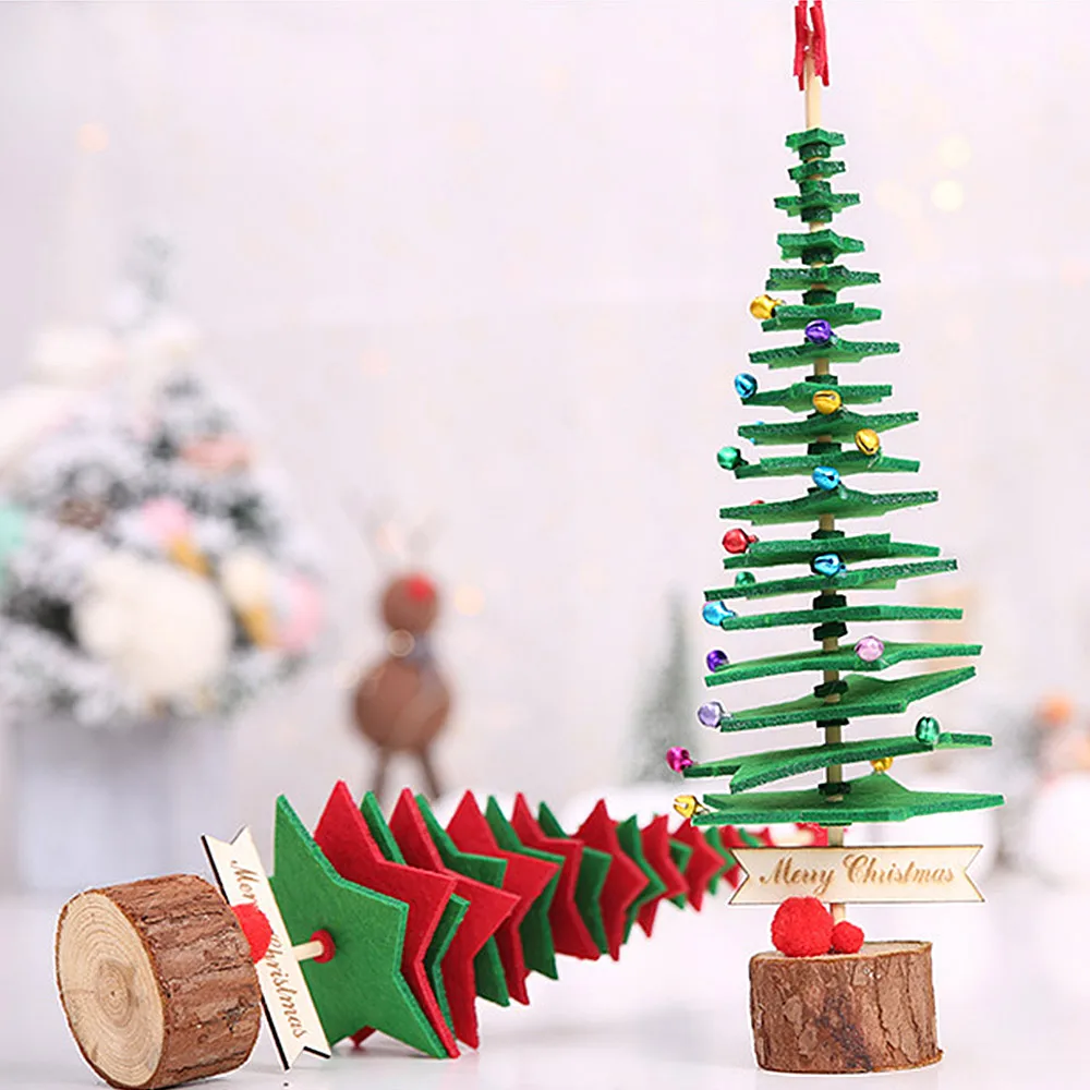 Новые DIY Нетканые рождественские елки украшения для детей украшение