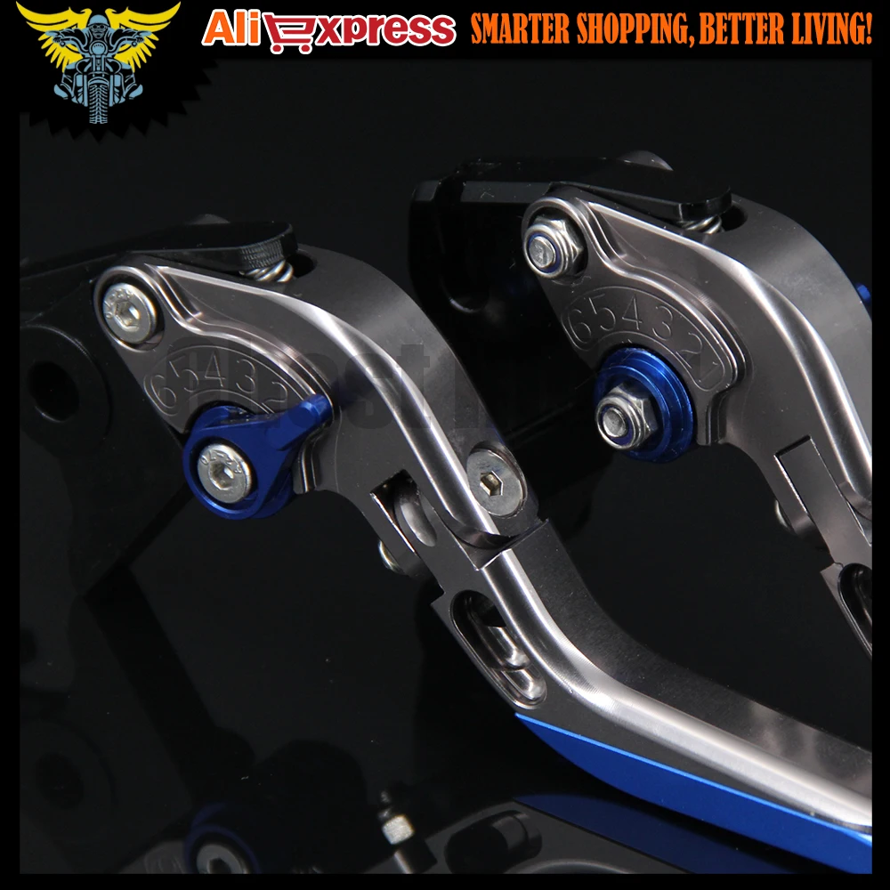 

Laser Engraved Logo For BMW F700GS F700 GS 2013 2014 2015 2016 2017 Blue&Titanium CNC Adjustable Motorcycle Brake Clutch Levers