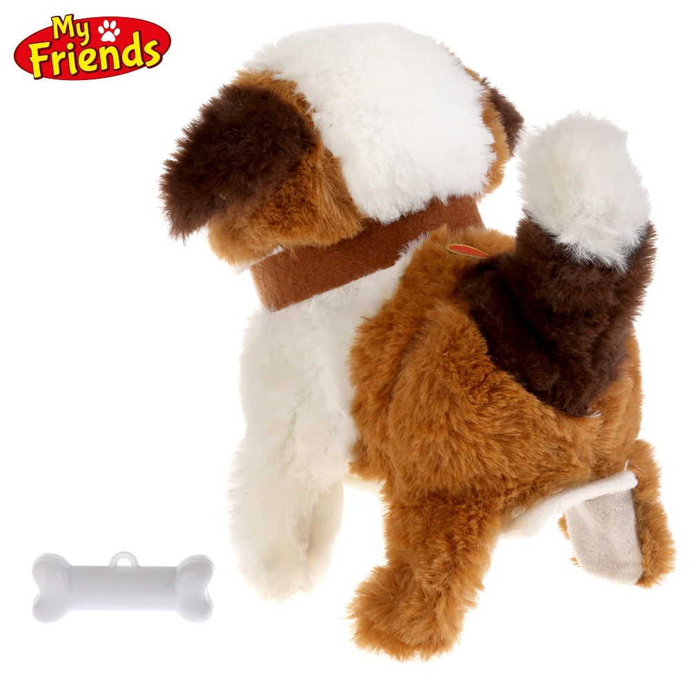 Интерактивный щенок MY FRIENDS Дружок с косточкой на батарейках 7 функций
