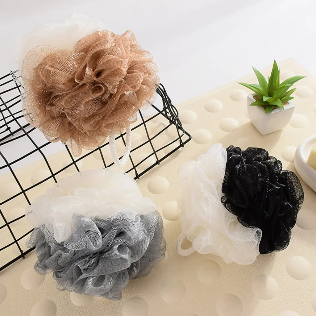 2019 новая мочалка из люфы губка для душа Pouf сетка мяч Отшелушивающий премиум