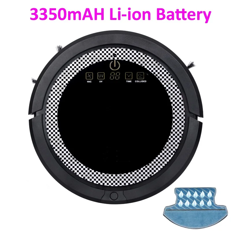 Пылесос робот развертки Влажная и сухая Швабра 3350 мАч литиевая батарея