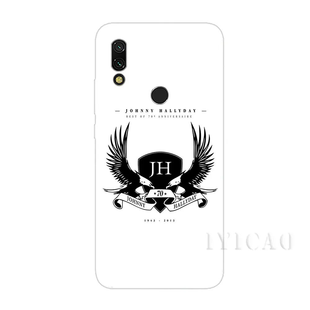 Жесткий чехол IYICAO Johnny Hallyday для Xiaomi Redmi Note 3 4 5 6 7 Pro 5A Prime | Мобильные телефоны и