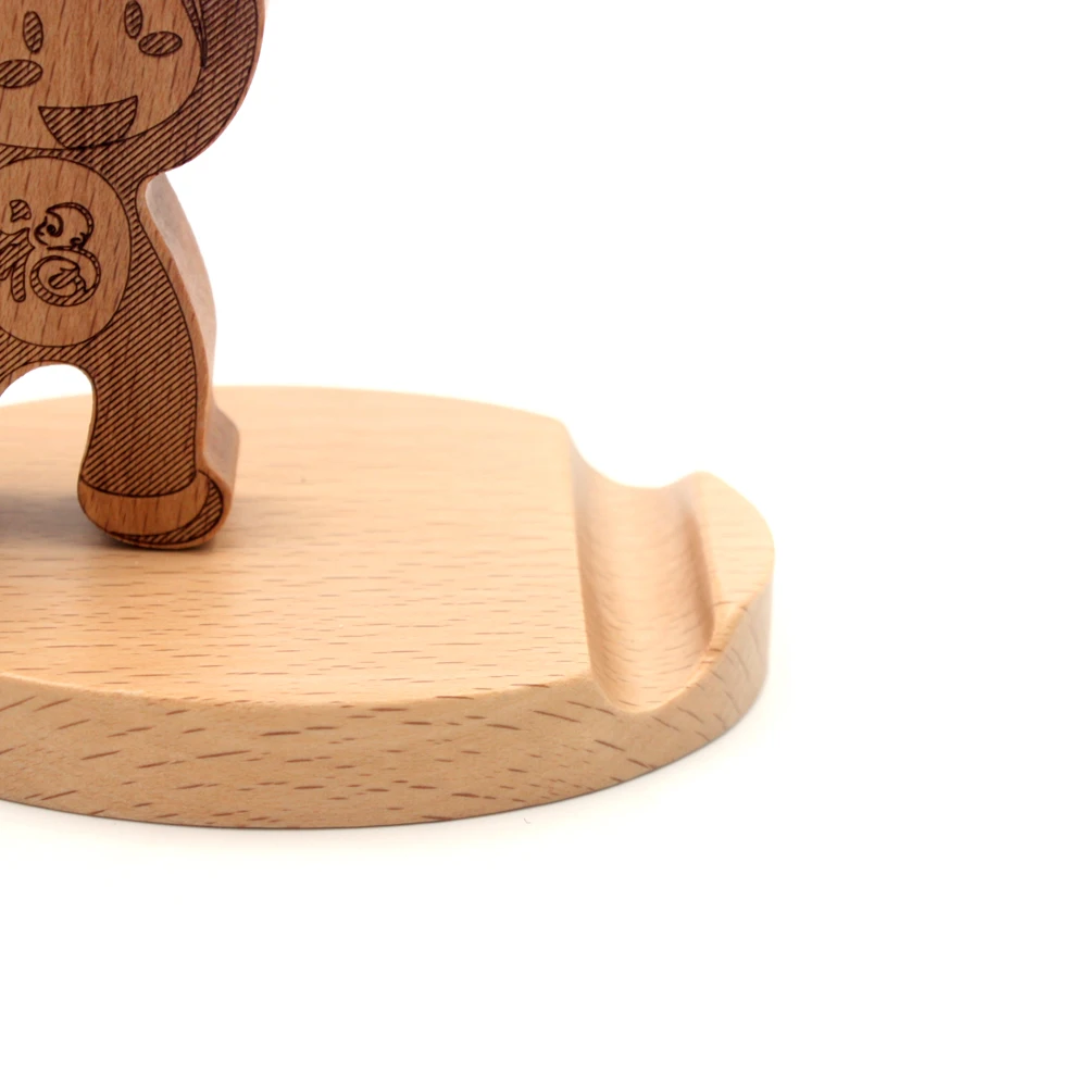 Techase деревянные аксессуары для телефона дизайн обезьяны держатель твердый