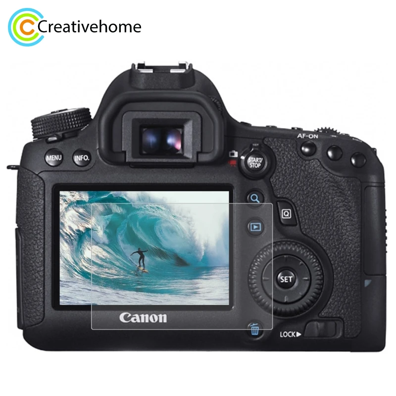 PULUZ For Canon 6D Screen Protector Camera 2.5D Curved Edge 9H Hardness Tempered Glass for Film | Электроника