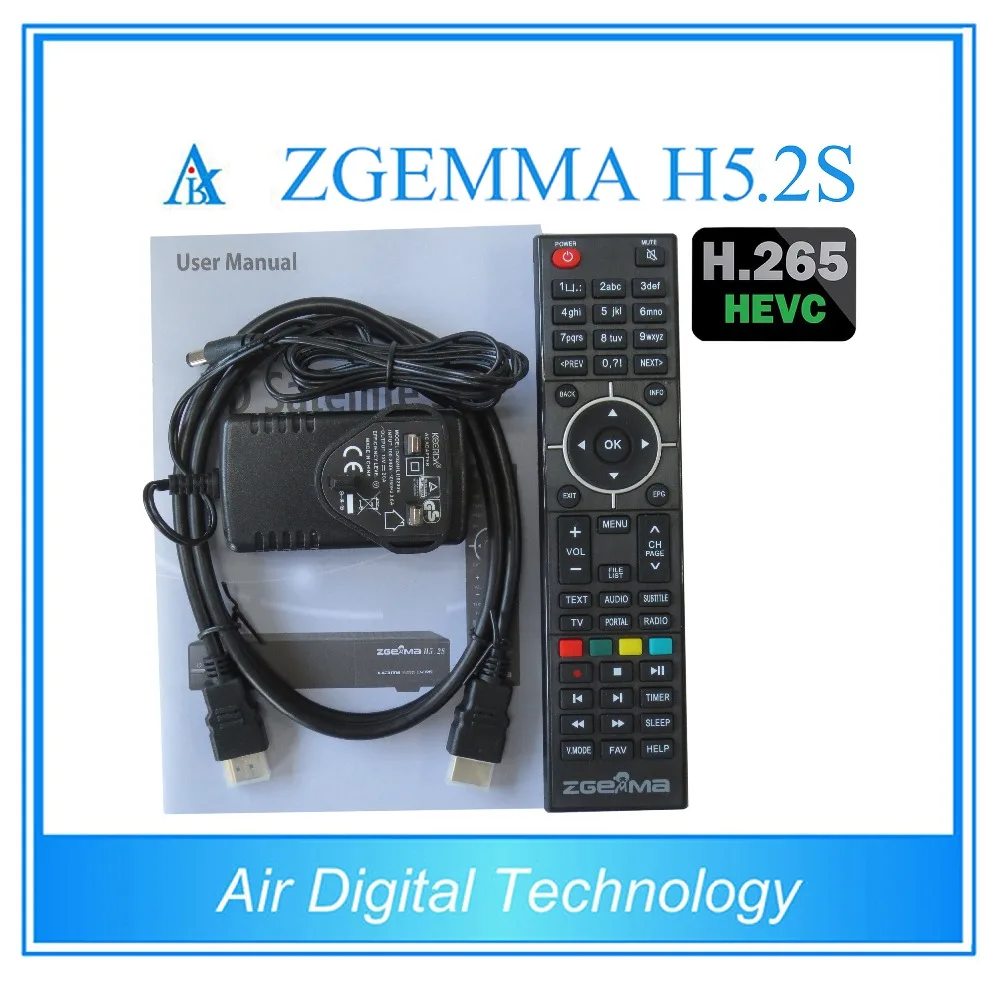 2 шт./лот zgemma h5.2s двойной тюнер dvb s2 спутниковый ресивер h.265 декодер|dvb s2|tuner s2dvb satellite