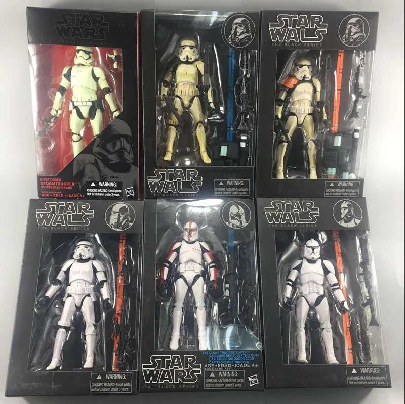 LSY Star Wars The Black Series Kylo Ren Stormtrooper Phasma Darth Maul Vader Hab Solo PVC Action Figure Toy Hot Selling | Игрушки и
