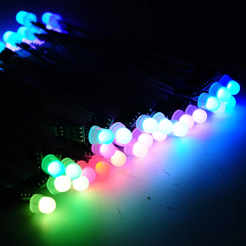 Оптовая продажа 100 шт. WS2811 IC светодиодный пиксельный модульный строка 9 мм DC12v