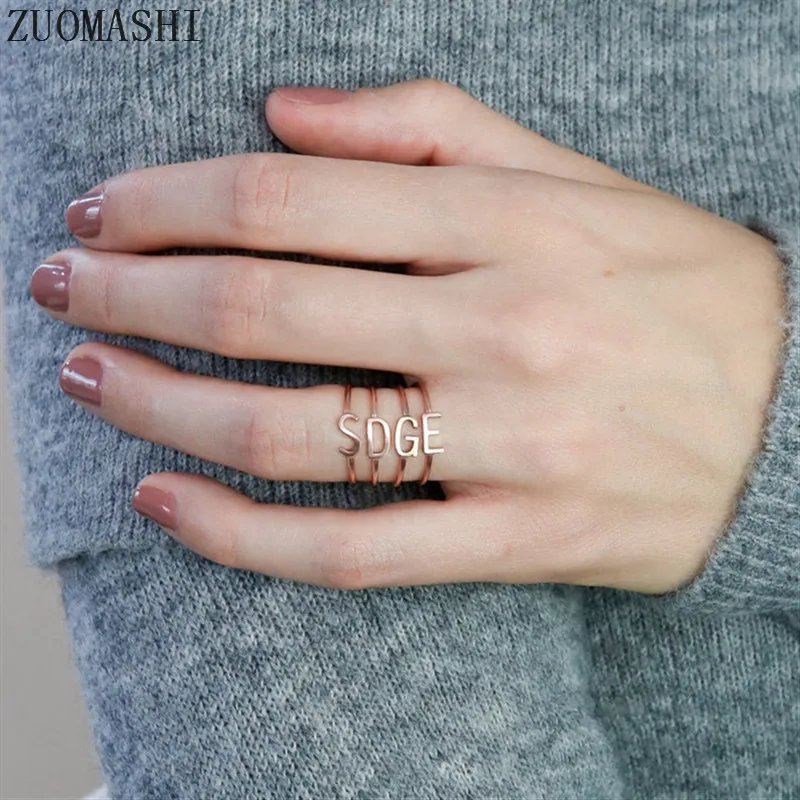 Кольцо из нержавеющей стали с именем на заказ | Украшения и аксессуары