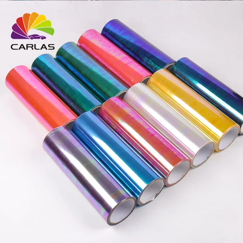 

CARLAS 0.3*1m Chameleon Car Headlight Tinting Armor Film Color Changing Foil