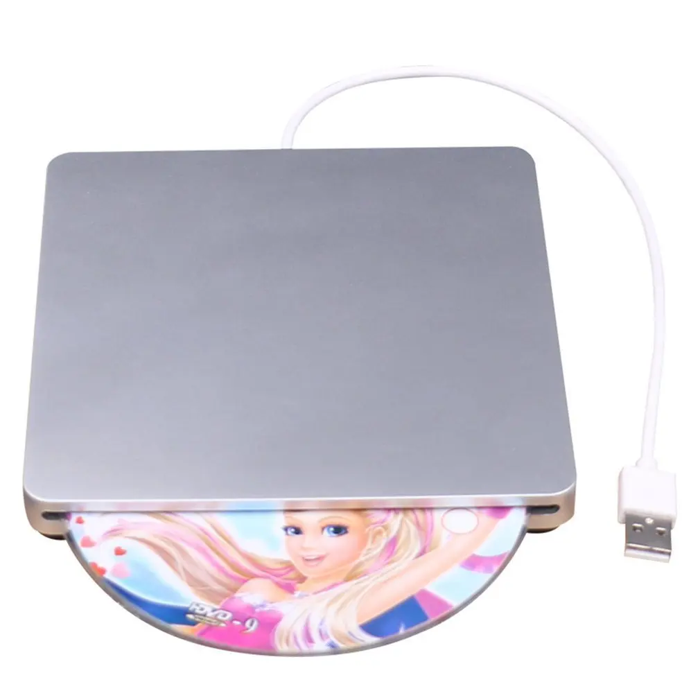 USB DVD приводы Оптический привод Внешний DVD RW горелка Писатель рекордер слот нагрузка CD rom плеер для Apple Macbook Pro ноутбук ПК