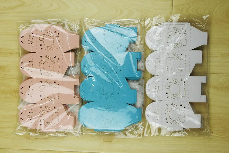 3000 шт. креативная лазерная резка с вырезами слон мультяшное животное для