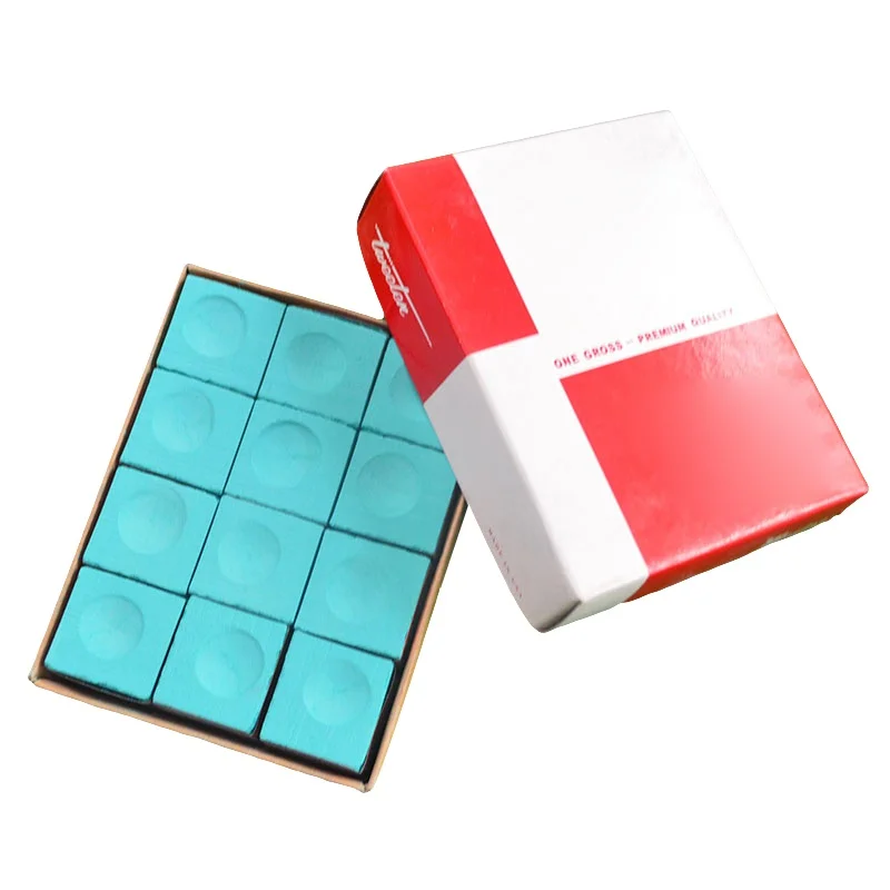 

12Pcs Snooker Billiard Chalks Pool Cue Stick Chalk Oily Dry Billiard No-slip Chalk Indoor Sport Accessories High Quality