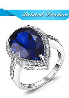 Jewelrypalace Роскошные Груша Cut 12.4ct синий создания Сапфир Длинные висячие серьги Твердые стерлингового серебра 925 Красивые ювелирные изделия для Для женщин