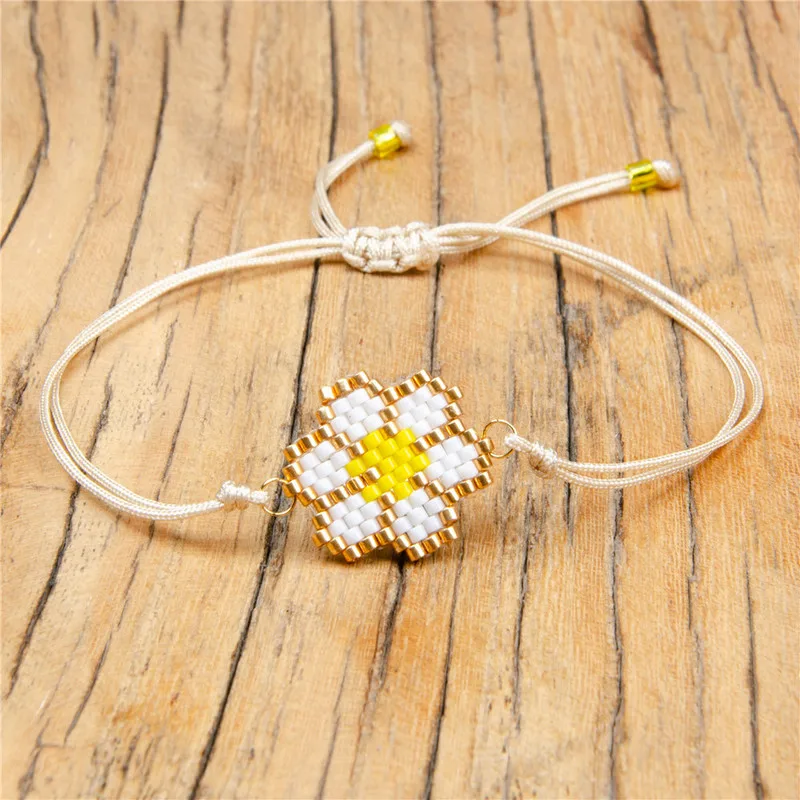 SHINUSBOHO Изящные бусины жук браслеты Bestfriend для женщин подарок ткацкий станок