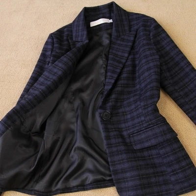 Модный профессиональный костюм большого размера женское осеннее украшение