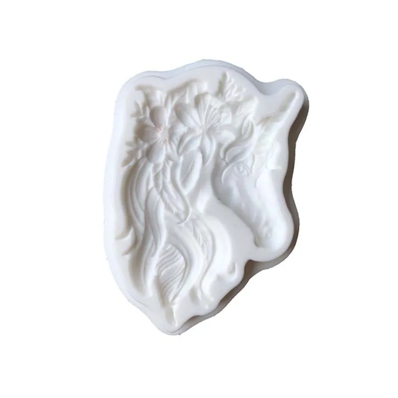 Luyou DIY Единорог силиконовая форма для кекса украшения Fondant Mold 3D инструменты торта