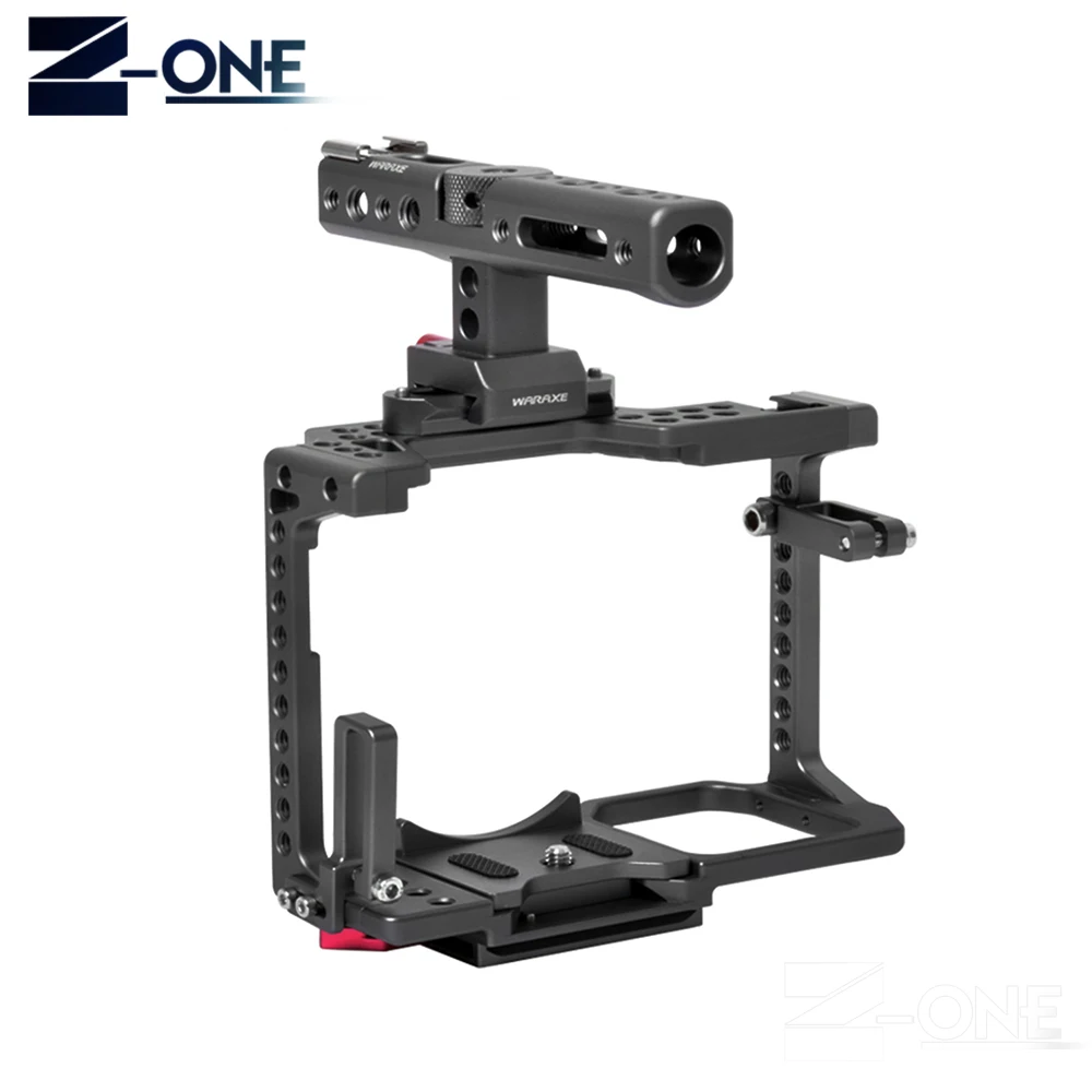 WARAXE GH5 комплект клетка для камеры Panasonic GH4 с ручкой натовского рельса и 1/4 &quotи 3/8&quot