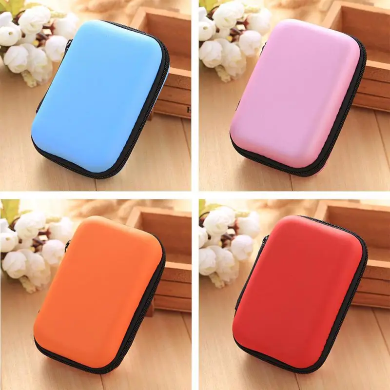 Жесткий чехол на молнии для наушников наушники из искусственной кожи сумка