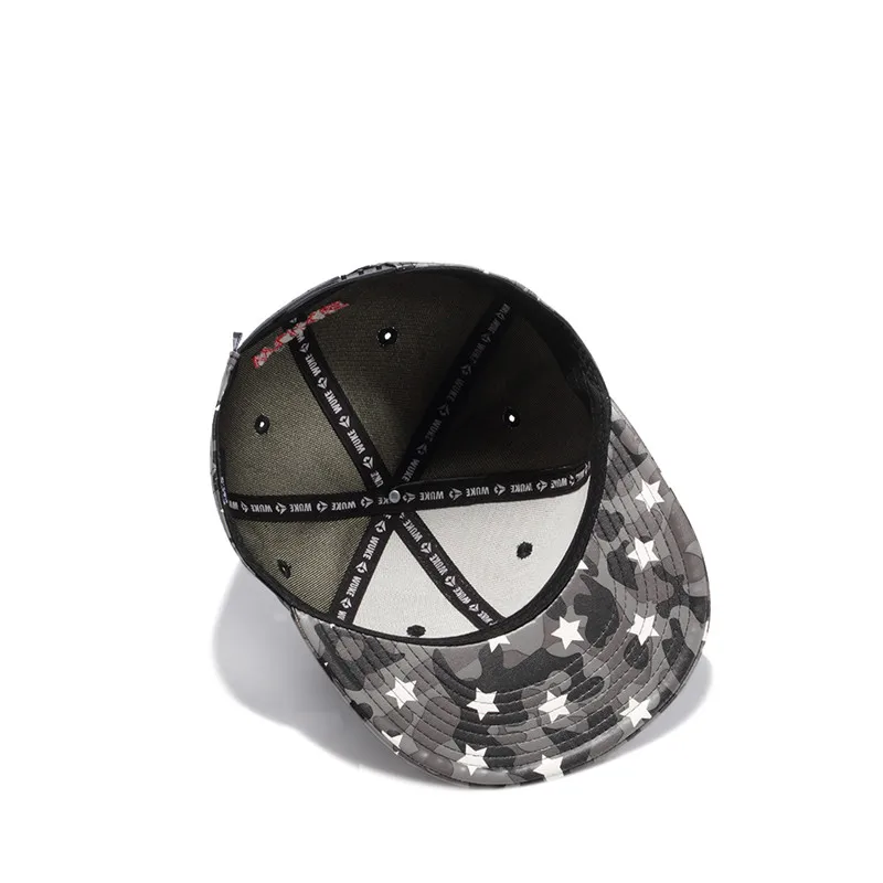 [WUKE] бренд высокое качество из искусственной кожи вышитые звезды Бейсбол Кепки