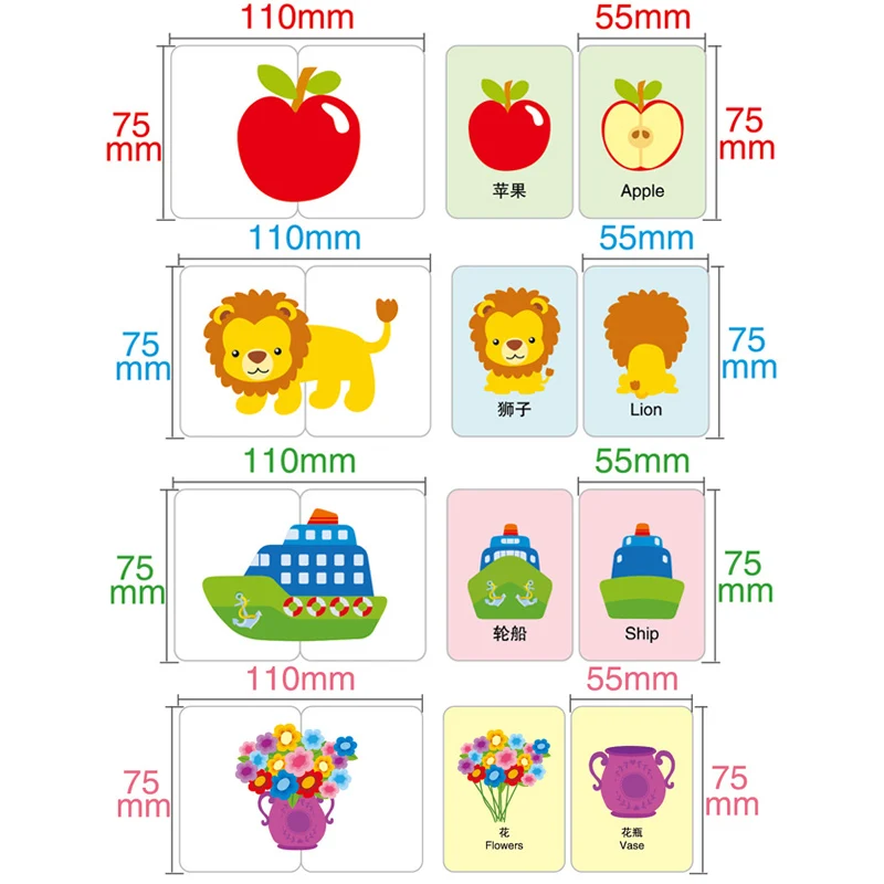 Железный ящик игра-головоломка обучающая карта китайский английский язык фрукты
