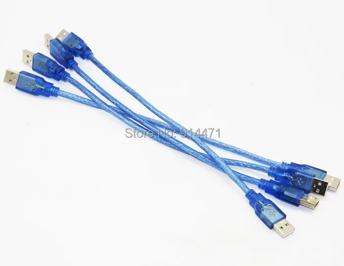 Bochara USB 2,0 Тип A штекер USB 2,0 Тип A Мужской кабель для передачи данных для HDD PC Двойное экранирование(фольга+ Плетеный) 30 см 50 см