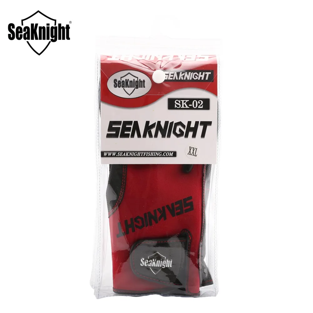 Перчатки для рыбалки SeaKnight SK02 из искусственной кожи 1 пара/лот X XL XXL неопреновые