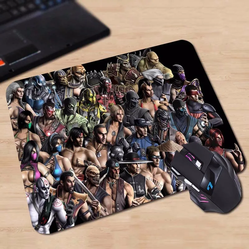 Babaite Лидер продаж серии Цифры Mortal Kombat индивидуальный заказ кремния мышь Pad ваш собственный стиль удивительные черные модные коврики для мыши