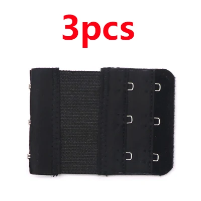 3pcs 3/4 шт. 2 ряда 3 крючка бюстгальтер расширитель для Для женщин нейлон застежка бюстгальтера назад расширение резинка на ремешок мягкий бюстгальтер ремешок расширители Sujetador - Цвет: 3pcs