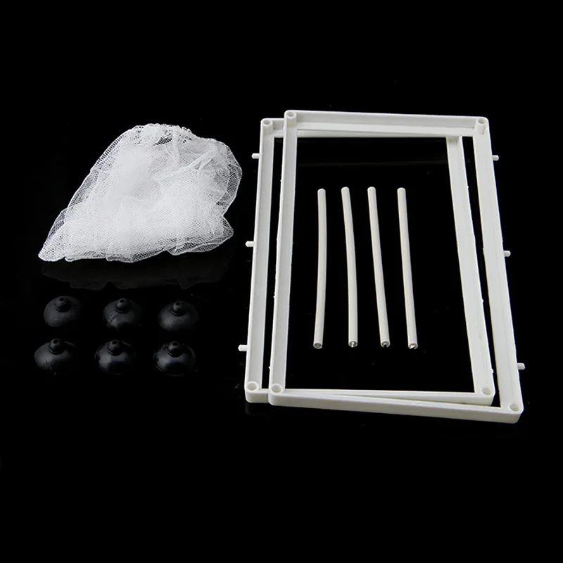 Аквариумный бак для рыбы двухпорный инкубатор ловушка отпугивания короб