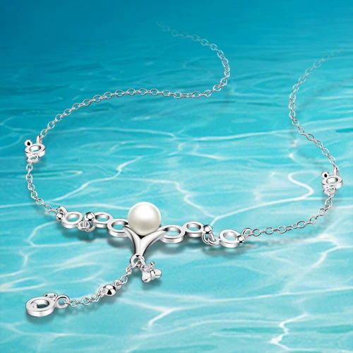 Модные подвески и ожерелья с бусинами Стерлинговое Серебро Новое Брендовое