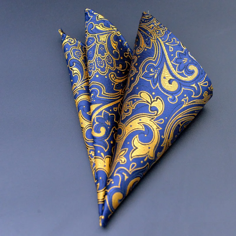 

men Pocket Square Hanky Jacquard Woven Classic Wedding Party Handkerchief