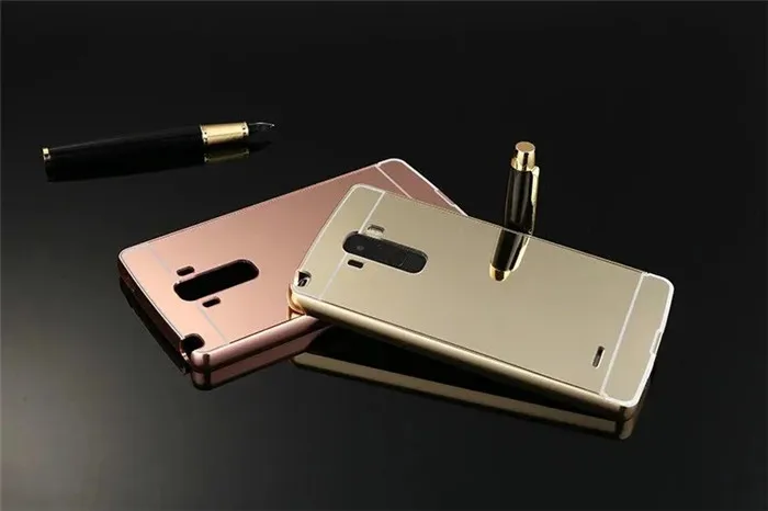Fashion Luxury Rose Gold Mirror Case For LG G4 Stylus shell Back Cover Stylus/G4 Note/G Stylo LS770 |