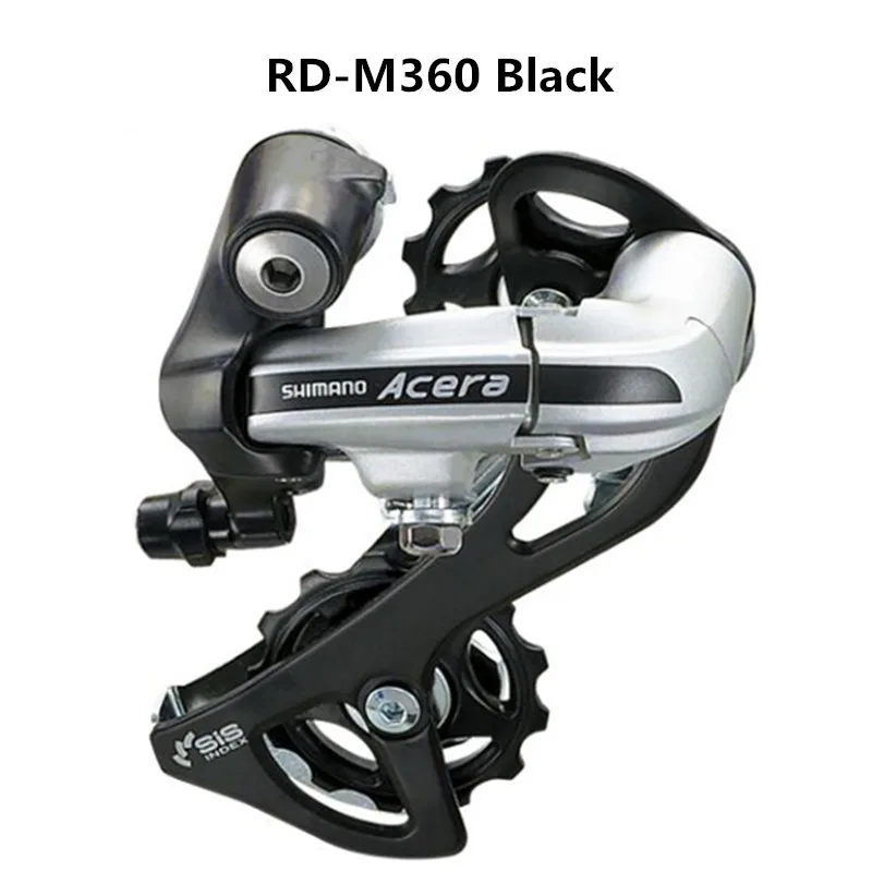 RD-M360 Black Катушки SHIMANO ALIVIO RD M310/360/M410 фотоаппаратов моментальной печати 7 S 8 S Скорость MTB задний переключатель передач велосипедный черный и серебряный - Цвет: RD-M360 Black
