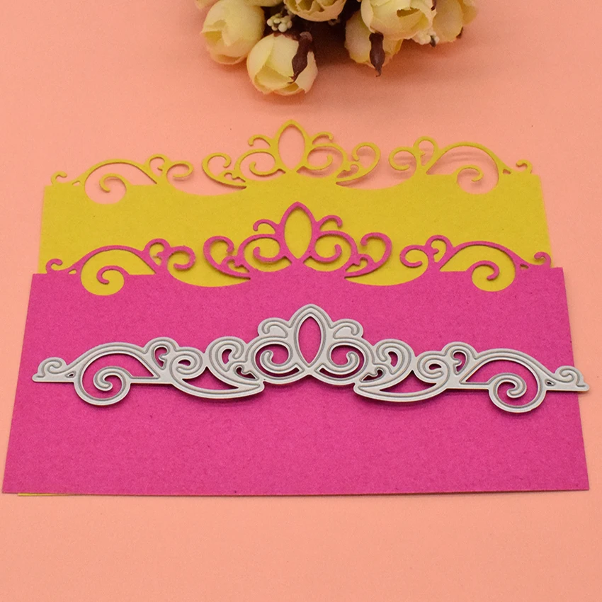 

Lace Hollow Frame Metal Cutting Dies Stencil Template For Scrapbook Greeting Card Making Decor