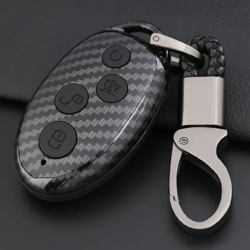 Чехол для автомобильного ключа с 4 кнопками BYD Song Max DM Pro EV450 EV360 EV500 e5 450 S7 Smart Key Bag