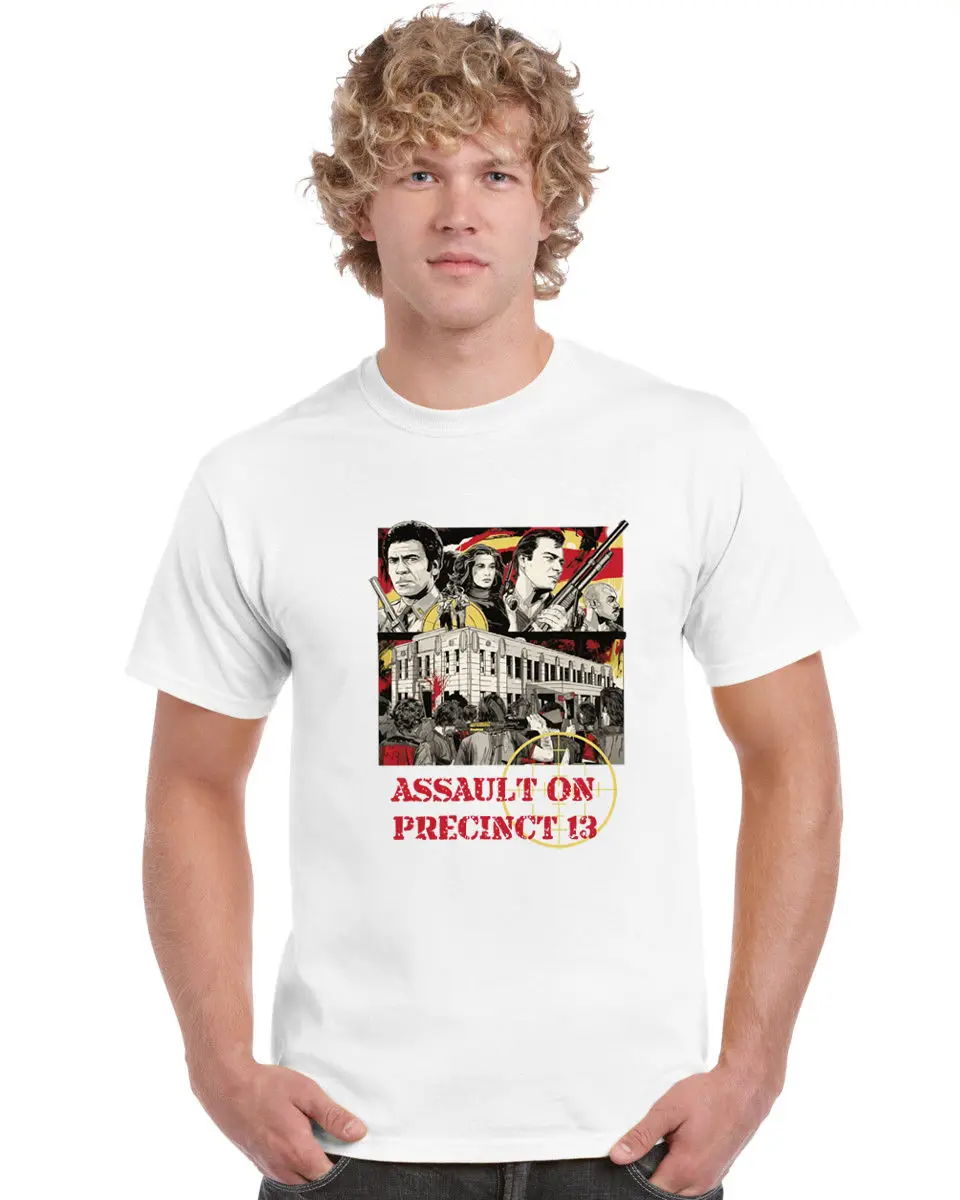 

Men Tops Tees 2019 Summer Fashion New O-Neck Tops Tee Shirts Assault On Precinct 13 1976 Design Men T Shirt Clothes