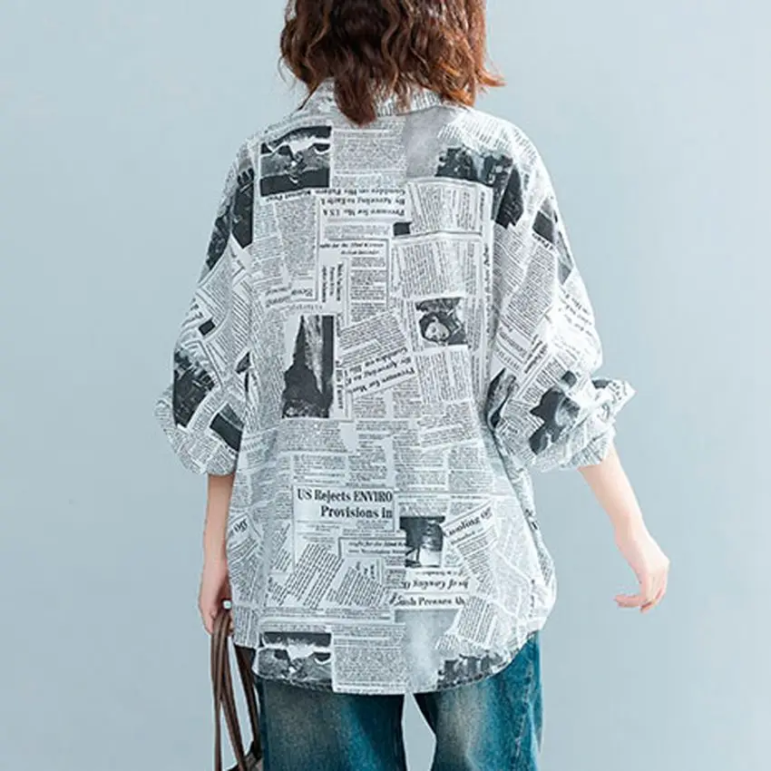 Рубашка женская винтажная с рукавом &quotлетучая мышь&quot|Блузки| |